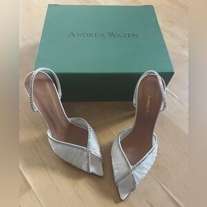 Andrea Wazen Katy Tulle Slingback